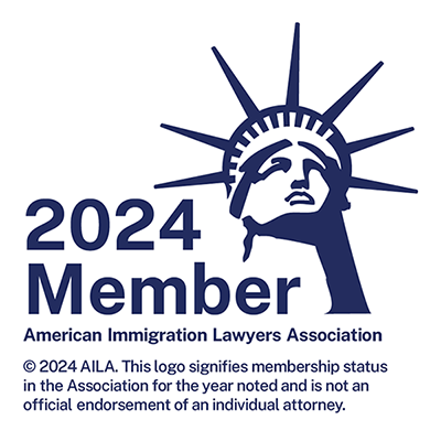 2024 Member | American Immigration Lawyers Association | © 2024 AILA. This logo signifies membership status in the Association for the year noted and is not an official endorsement of an individual attorney.